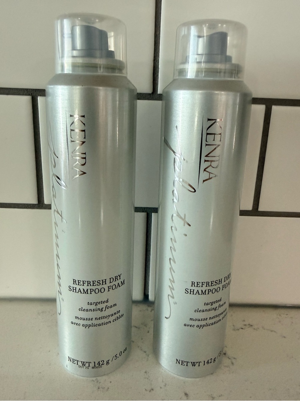 KENRA Platinum Refresh Dry Shampoo Foam 5 oz Brand New